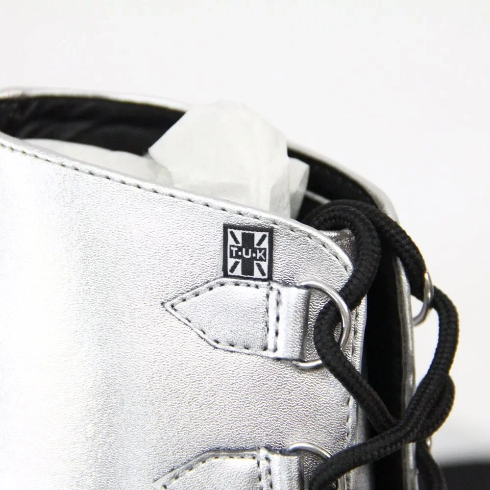 T.U.K Platform Shoes sz 6 NEW Women Creeper Bootie Ultra High Wedge